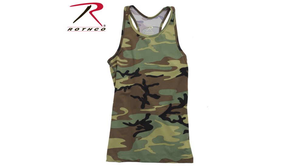 Rothco Womens Camo Workout Performance Tank Top, Extra Small, 44080-XS