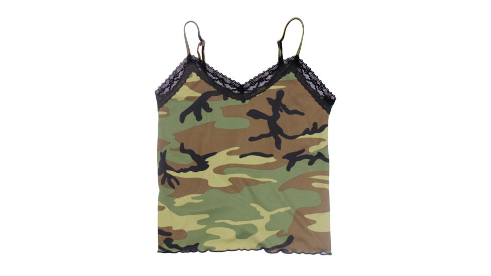 Rothco Womens Lace Trimmed Camo Camisole, Extra Small, 5490-XS