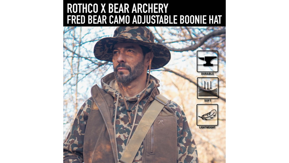 Rothco X Bear Archery Fred Bear Camo Adjustable Boonie Hat, 19052