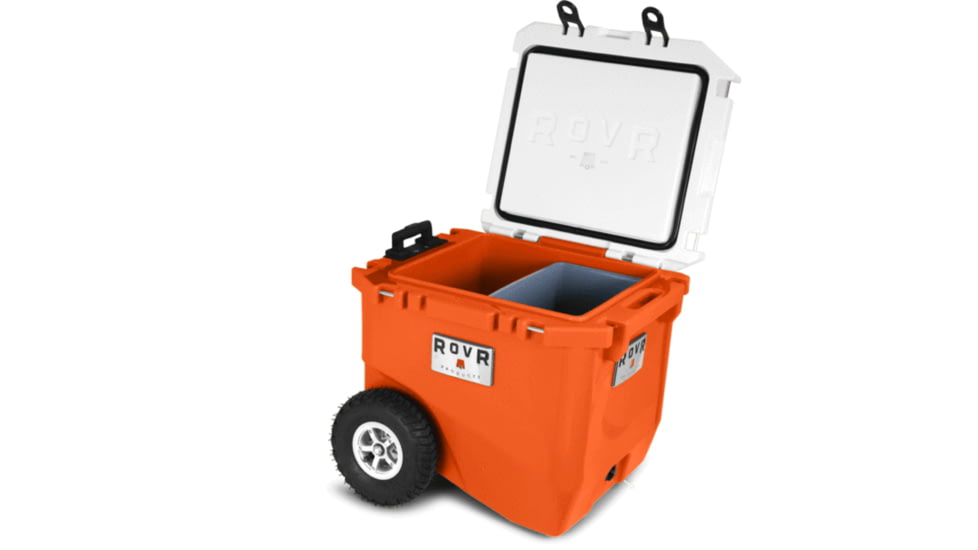RovR Products RollR 45 Cooler w/ Wagon Bin, Desert, 852490007744