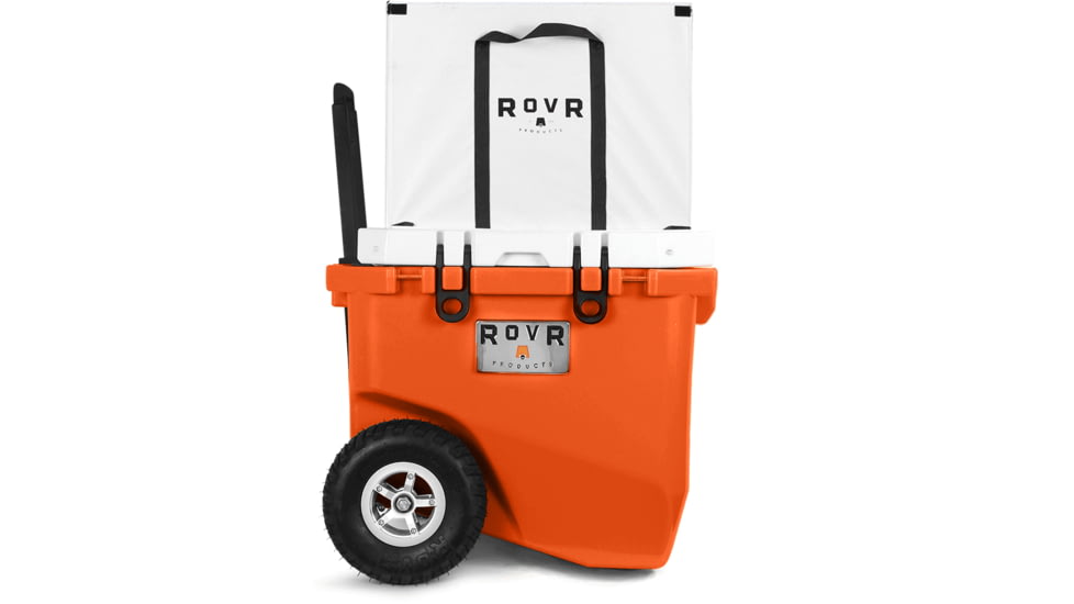 RovR Products RollR 45 Cooler w/ Wagon Bin, Desert, 45 Quart, 45DROLLRWB