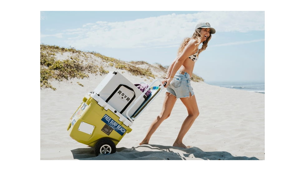 RovR Products RollR 45 Cooler w/ Wagon Bin, Magic Hour, 45 Quart, 45MHROLLRWB