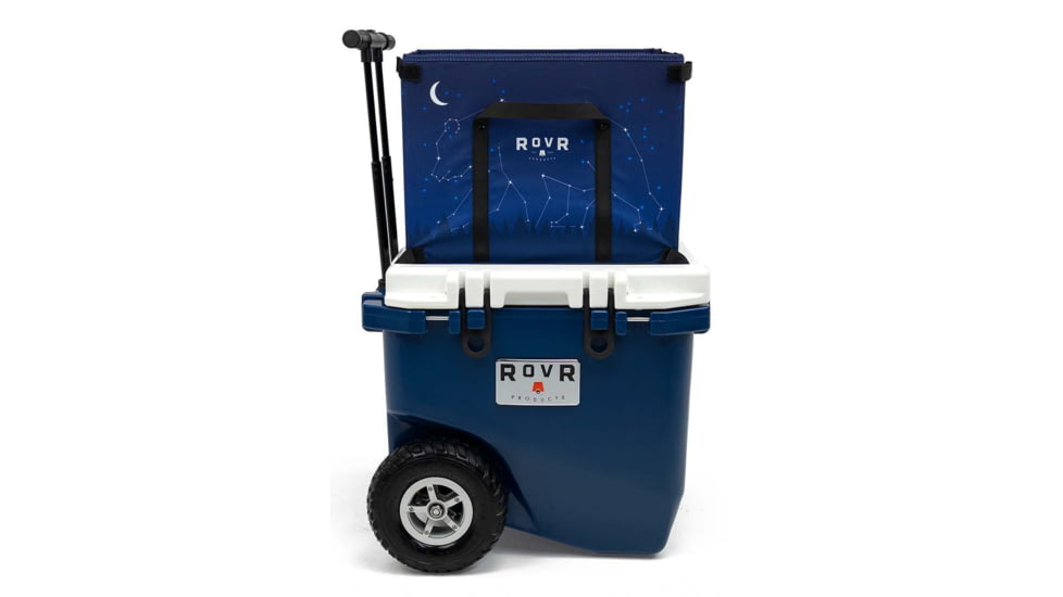 RovR Products RollR 45 Cooler w/ Wagon Bin, Midnight, 852490007331