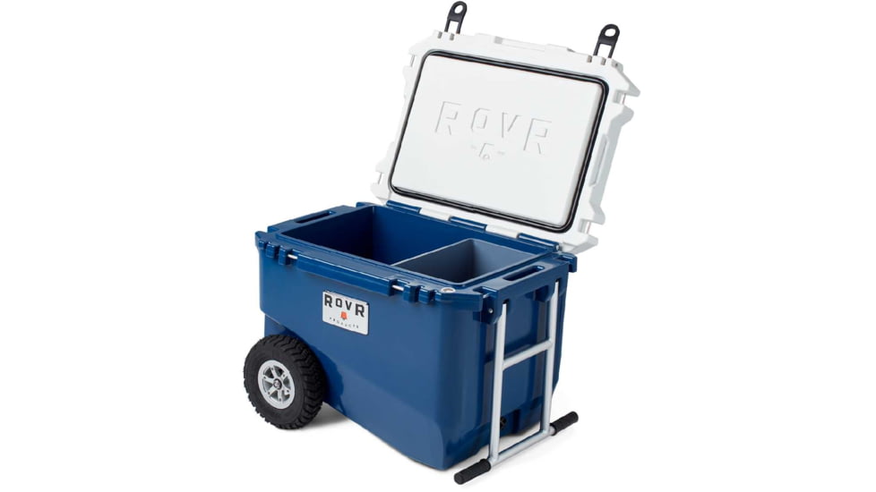 RovR Products RollR 60 Wheeled Cooler, 60 Quart, Midnight, 60MNROLLR