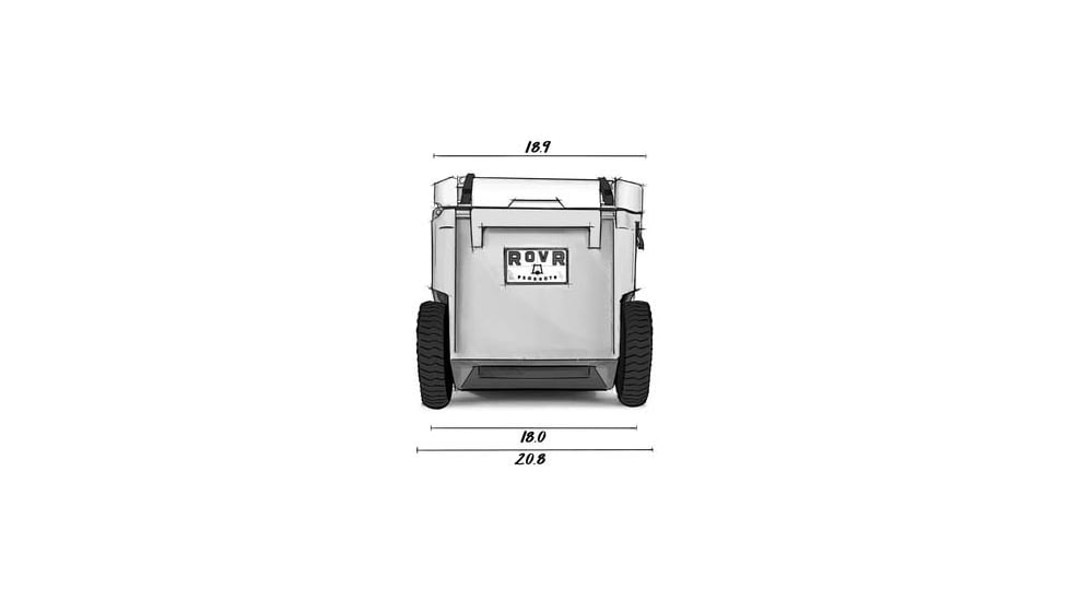 RovR Products RollR 60 Wheeled Cooler, Sage, 02-24-00018-13