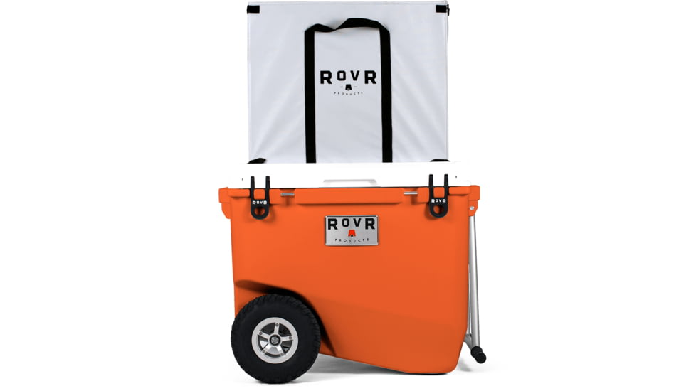 RovR Products RollR 80 Cooler w/ Wagon Bin, Desert, 852490007768