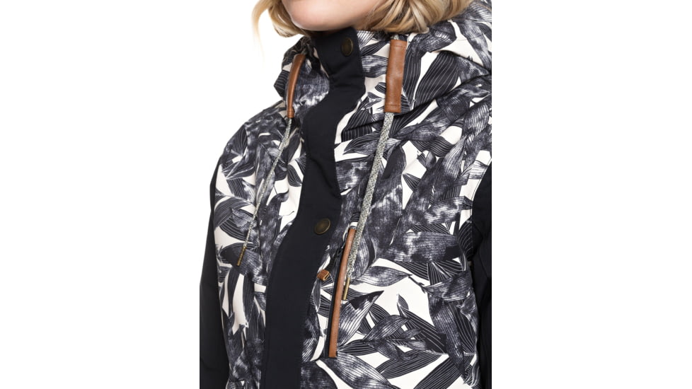 Roxy Andie Jacket - Womens, Hawaiian Palm Leaf, Medium, ERJTJ03236-TFN1-M