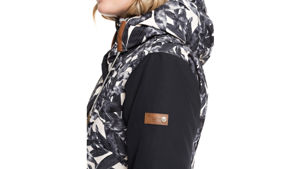 Roxy Andie Jacket - Womens, Hawaiian Palm Leaf, Medium, ERJTJ03236-TFN1-M