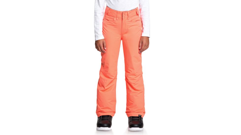 Roxy Backyard Pants - Girls, 10, Living Coral, Medium, ERGTP03021-MJL0-10/M
