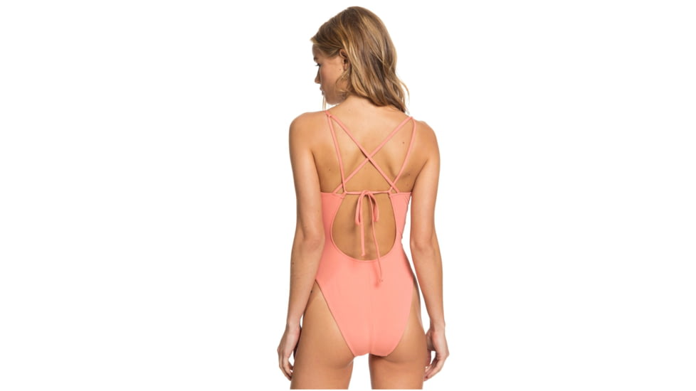 Roxy Beach Classics One-Piece Swimsuit - Womens, Terra Cotta, Small, ERJX103246-MJN0-S