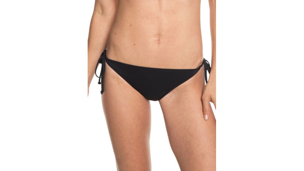 Roxy Beach Classics Tie-Side Bikini Bottoms - Womens, True Black, Large, ERJX403674-KVJ0-L