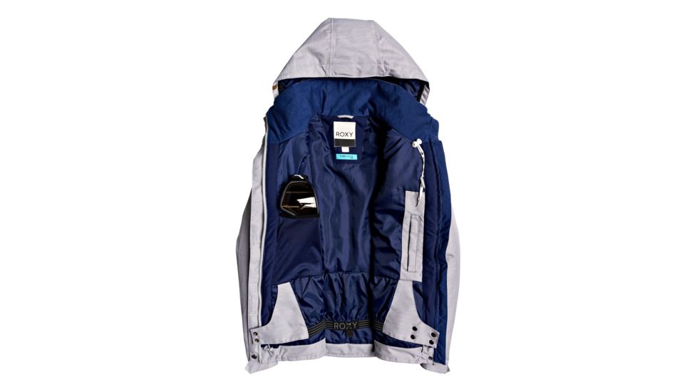 Roxy Billie Jacket - Womens, Heather Grey, Large, ERJTJ03235-SJEH-L