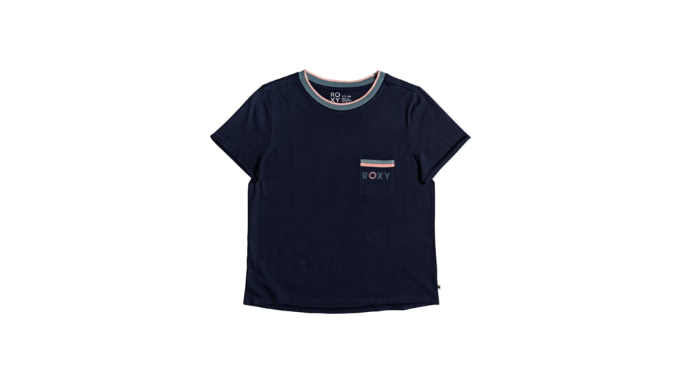 Roxy Broken Lines T-Shirt - Womens, Mood Indigo, Small, ERJZT04697-BSP0-S