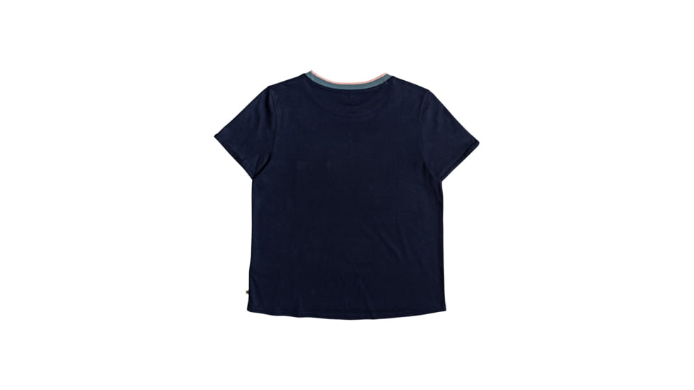 Roxy Broken Lines T-Shirt - Womens, Mood Indigo, Small, ERJZT04697-BSP0-S