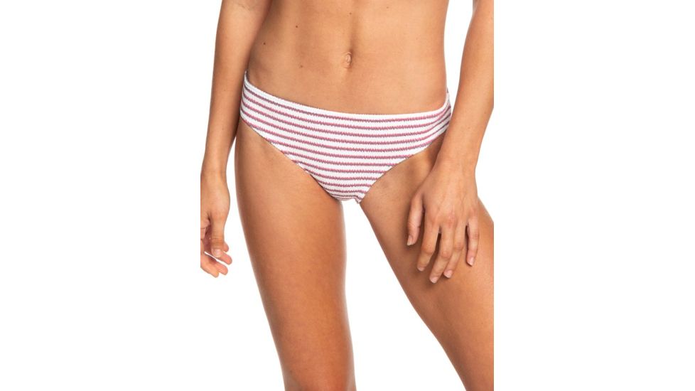 Roxy Chasing Love Full Bikini Bottoms - Womens, Bright White, Small, ERJX403750-WBB0-S