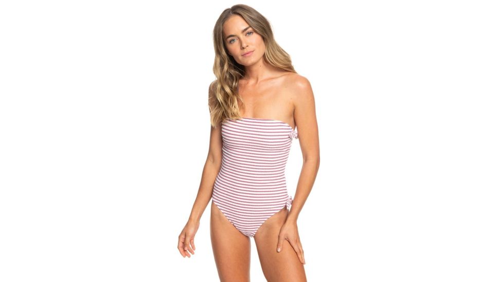 Roxy Chasing Love One-Piece Swimsuit - Womens, Bright White, Large, ERJX103187-WBB0-L