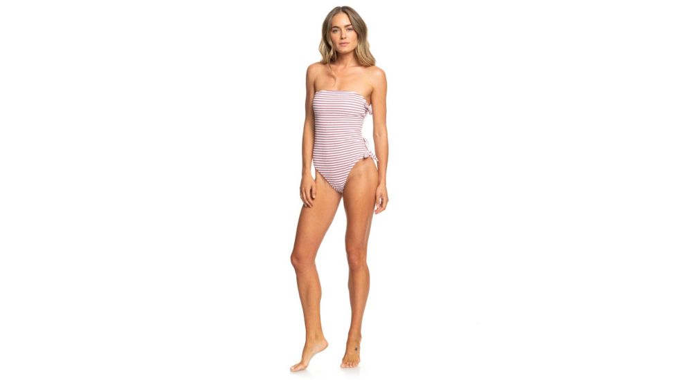 Roxy Chasing Love One-Piece Swimsuit - Womens, Bright White, Large, ERJX103187-WBB0-L