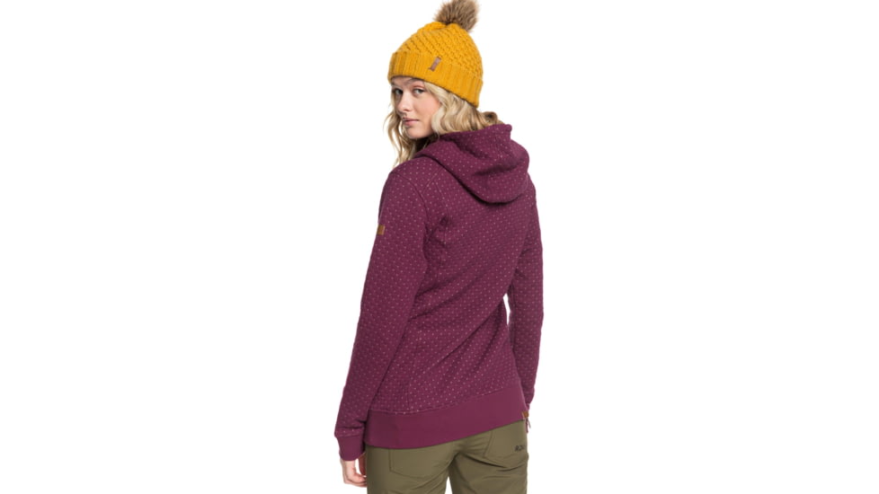 Roxy Dipsy Hoodie - Womens, Grape Wine, Medium, ERJFT03971-PSF0-M