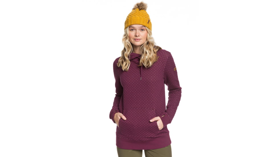 Roxy Dipsy Hoodie - Womens, Grape Wine, Medium, ERJFT03971-PSF0-M