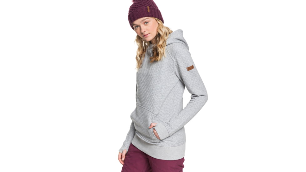 Roxy Dipsy Hoodie - Womens, Heather Grey, Small, ERJFT03971-SJEH-S