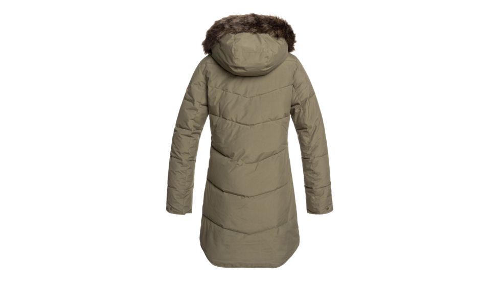 Roxy Ellie Hooded Jacket - Womens, Ivy Green, Small, ERJJK03289-CRB0-S