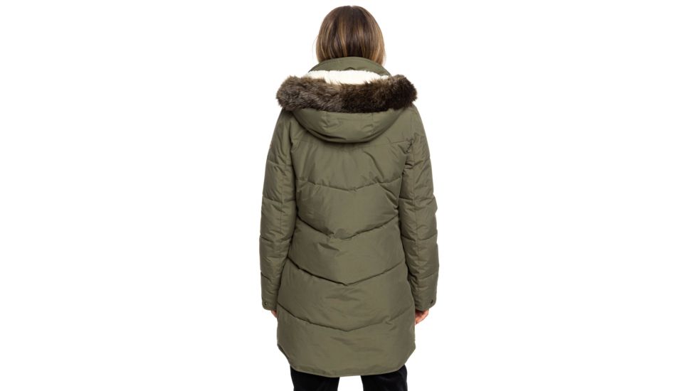 Roxy Ellie Hooded Jacket - Womens, Ivy Green, Small, ERJJK03289-CRB0-S
