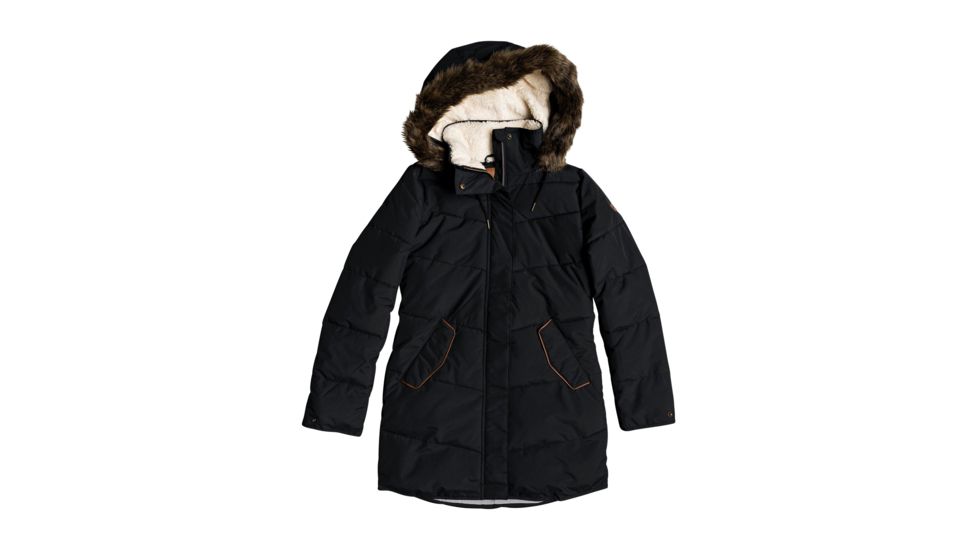 Roxy Ellie Hooded Jacket - Womens, True Black, Large, ERJJK03289-KVJ0-L