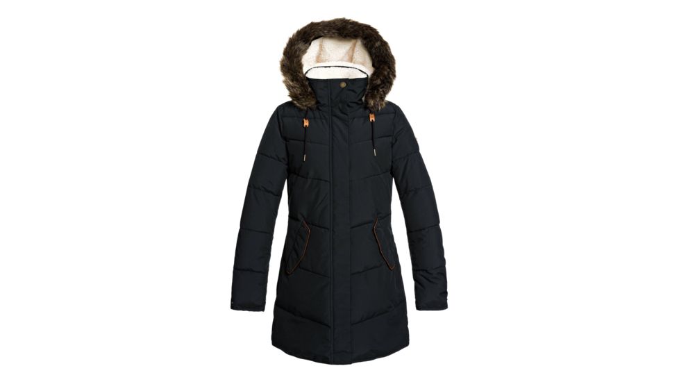 Roxy Ellie Hooded Jacket - Womens, True Black, Large, ERJJK03289-KVJ0-L