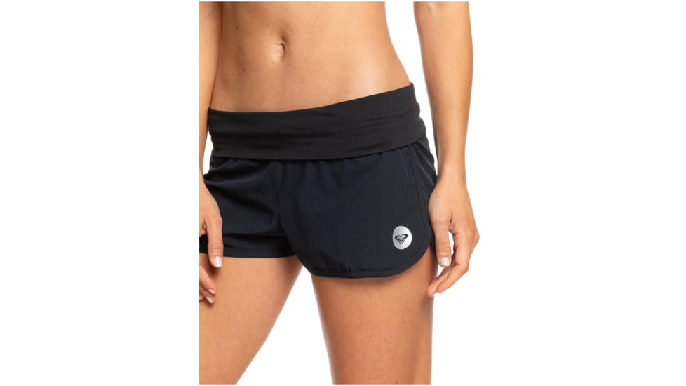 Roxy EndleShort Sleeve Summer Boardshorts - Womens, Anthracite, Large, ERJBS03078-KVJ0-L