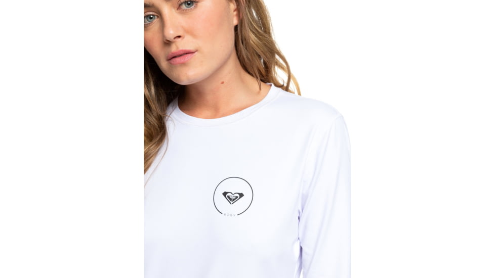 Roxy Enjoy Waves Long Sleeve Lycra Rashguard - Womens, Bright White, Large, ERJWR03255-WBB0-L