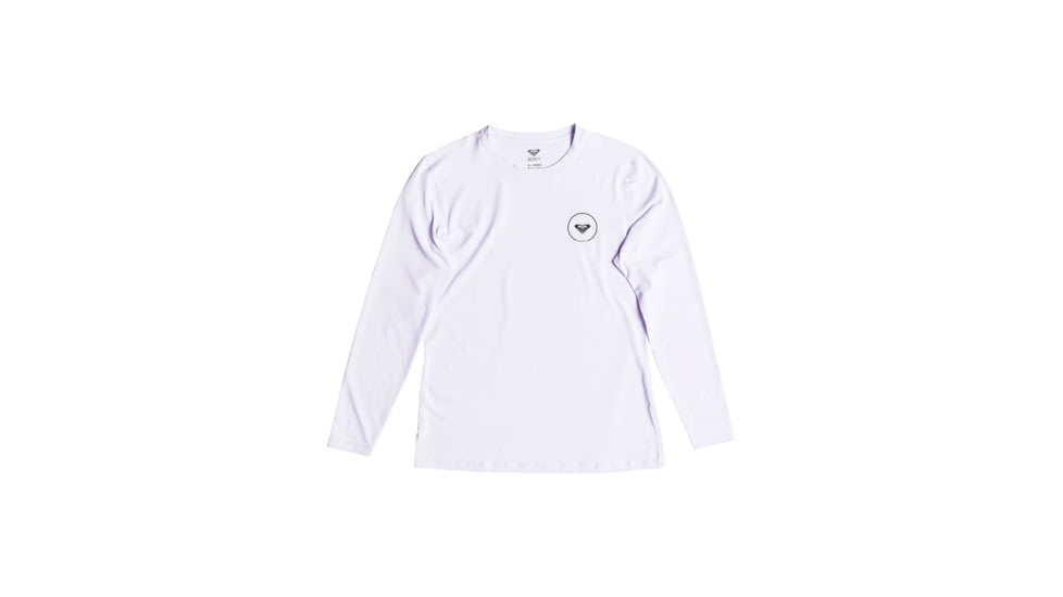 Roxy Enjoy Waves Long Sleeve Lycra Rashguard - Womens, Bright White, Large, ERJWR03255-WBB0-L