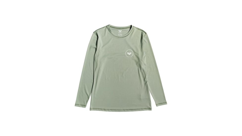 Roxy Enjoy Waves Long Sleeve Lycra Rashguard - Womens, Lily Pad, Large, ERJWR03255-GJN0-L