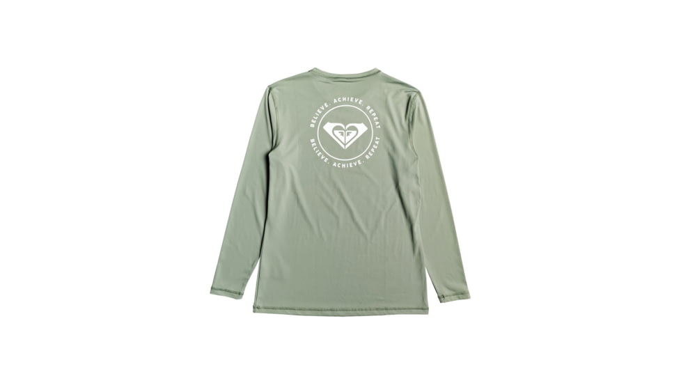 Roxy Enjoy Waves Long Sleeve Lycra Rashguard - Womens, Lily Pad, Large, ERJWR03255-GJN0-L