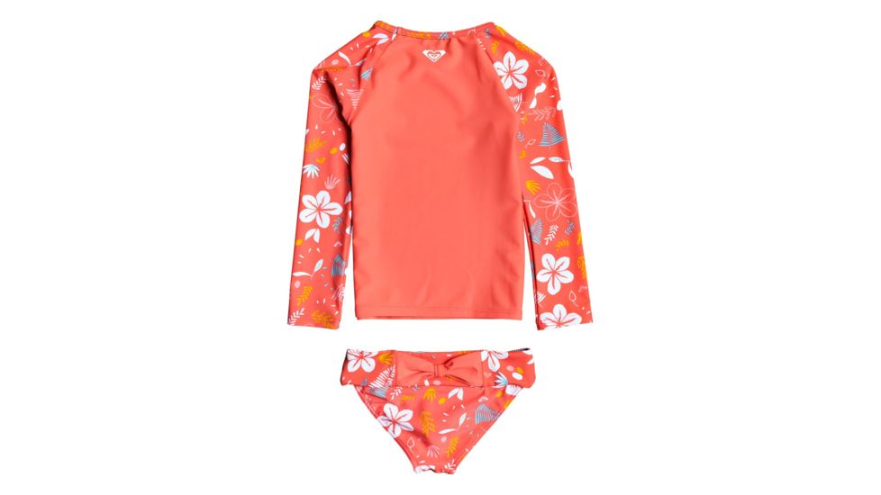 Roxy Fruity Shake Long Sleeve Lycra Swimwear - Girls, Dubarry S Thats 70, 3, ERLWR03123-MKJ6-3