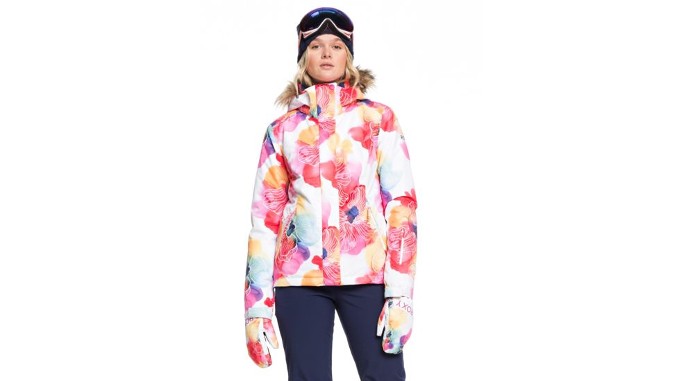 Roxy Jet Ski Jacket - Womens, Aquarel Flowers, Small, ERJTJ03205-WBB7-S