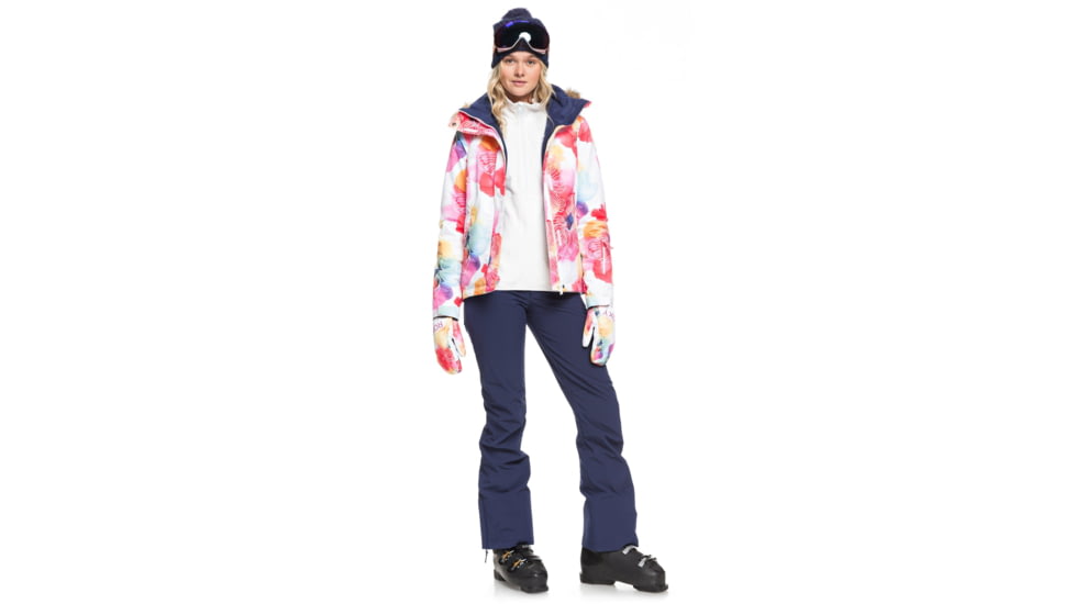 Roxy Jet Ski Jacket - Womens, Aquarel Flowers, Small, ERJTJ03205-WBB7-S