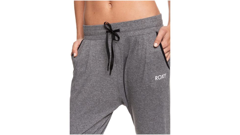 Roxy Jungle Roots Sports Joggers - Womens, Charcoal Heather, Large, ERJNP03278-KTAH-L