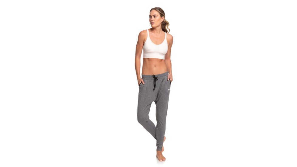 Roxy Jungle Roots Sports Joggers - Women's, Charcoal Heather, Large, ERJNP03278-KTAH-L