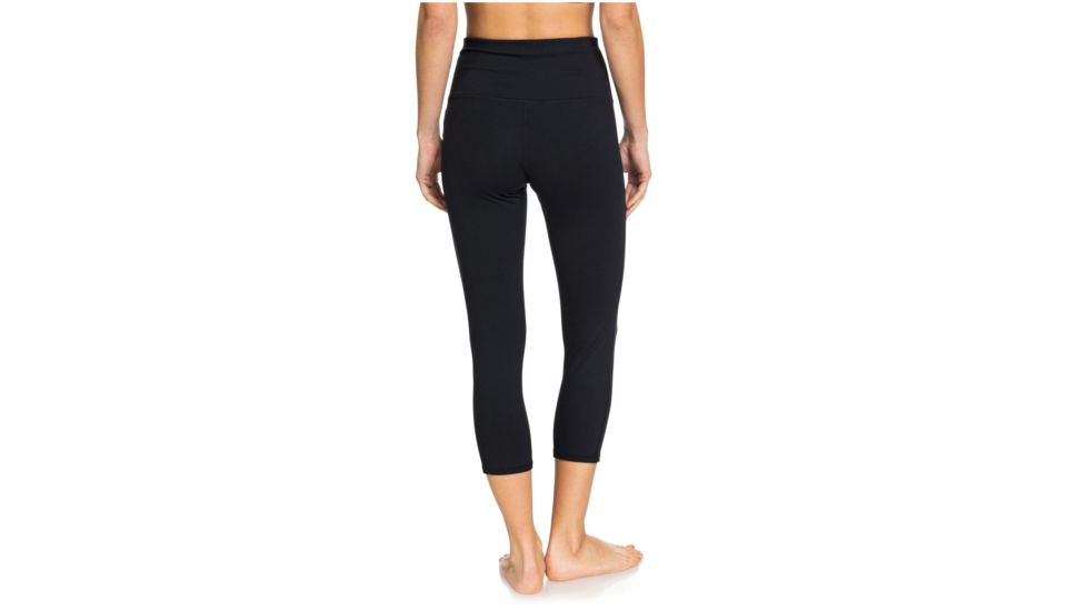 Roxy Lonely Baby Capri Sports Leggings - Womens, Anthracite, Large, ERJWP03028-KVJ0-L