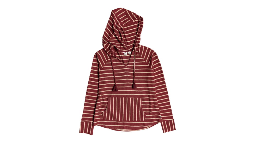 Roxy Long Night Stripe - Womens, Rhubarb Basic Stripe, Medium, ERJKT03562-RZE3-M
