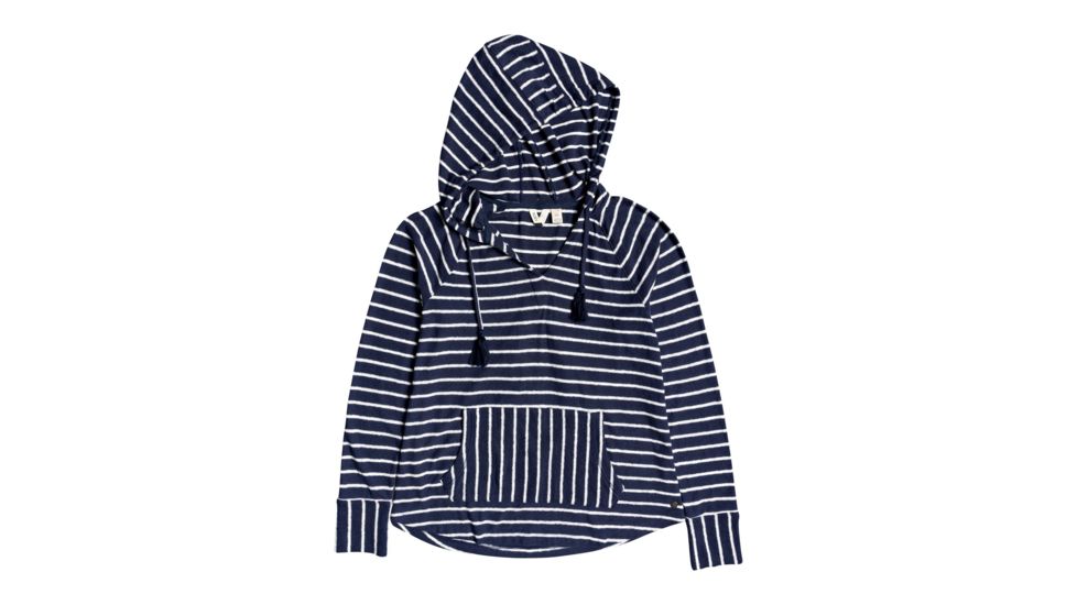 Roxy Long Night Stripe - Womens, Snow White Basic Str, Medium, ERJKT03562-WBK5-M