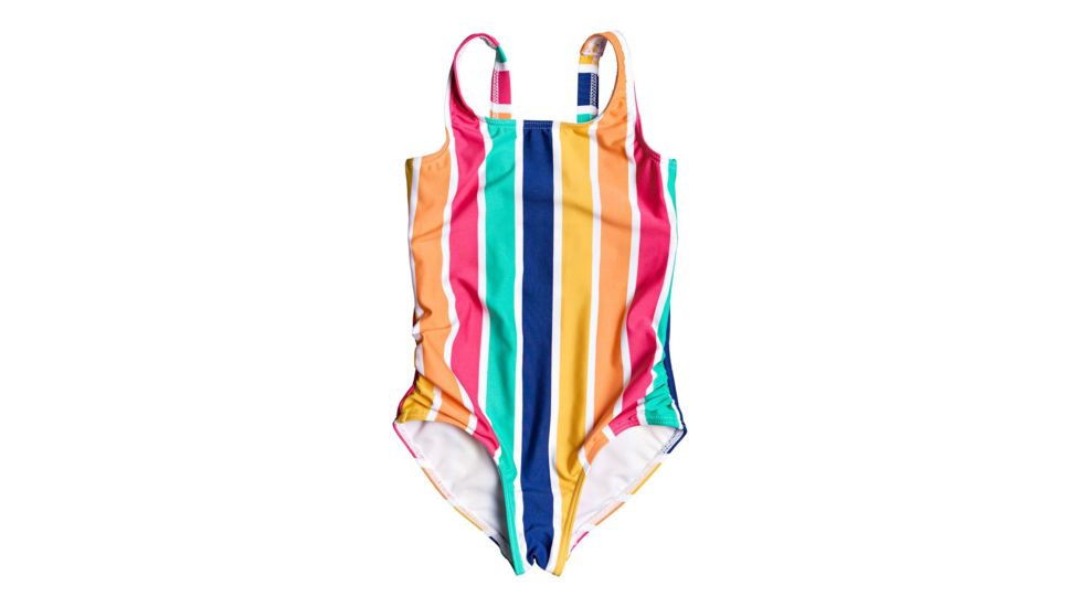 Roxy Maui Shade One-Piece Swimsuit - Girls, Monaco Blue Pong Stripes, 5, ERLX103052-BYC3-5