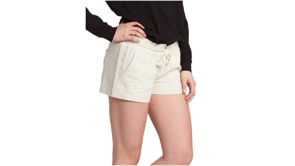 Roxy Oceanside Shorts - Womens, Stone, Small, ARJNS03007-SEZ0-S