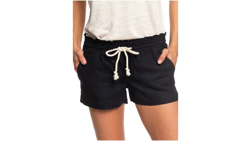 Roxy Oceanside Shorts - Womens, True Black, Medium, ARJNS03007-KVJ0-M