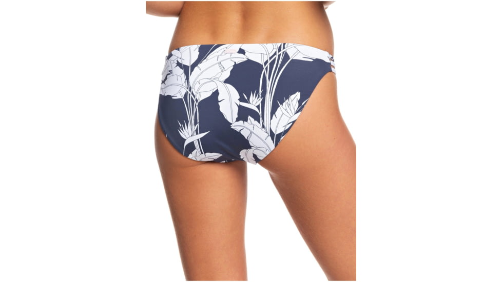 Roxy Printed Beach Classics Full Bikini Bottoms - Womens, Mood Indigo Flying F, Small, ERJX403872-BSP6-S