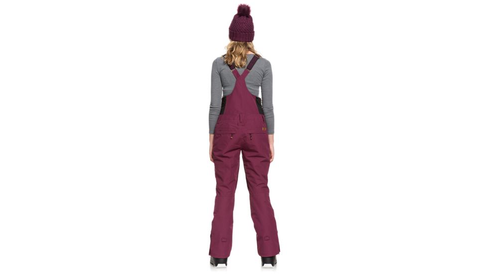 Roxy Rideout Bib Pants - Womens, Grape Wine, Small, ERJTP03084-PSF0-S