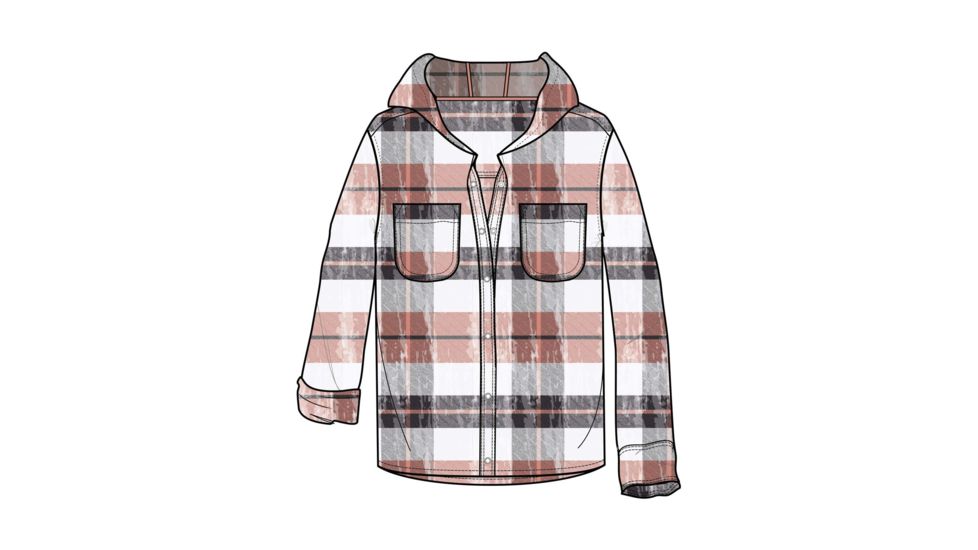 Roxy Shore Hoodie - Womens, Snow White Coffee Pl, Medium, ARJWT03189-WBK1-M
