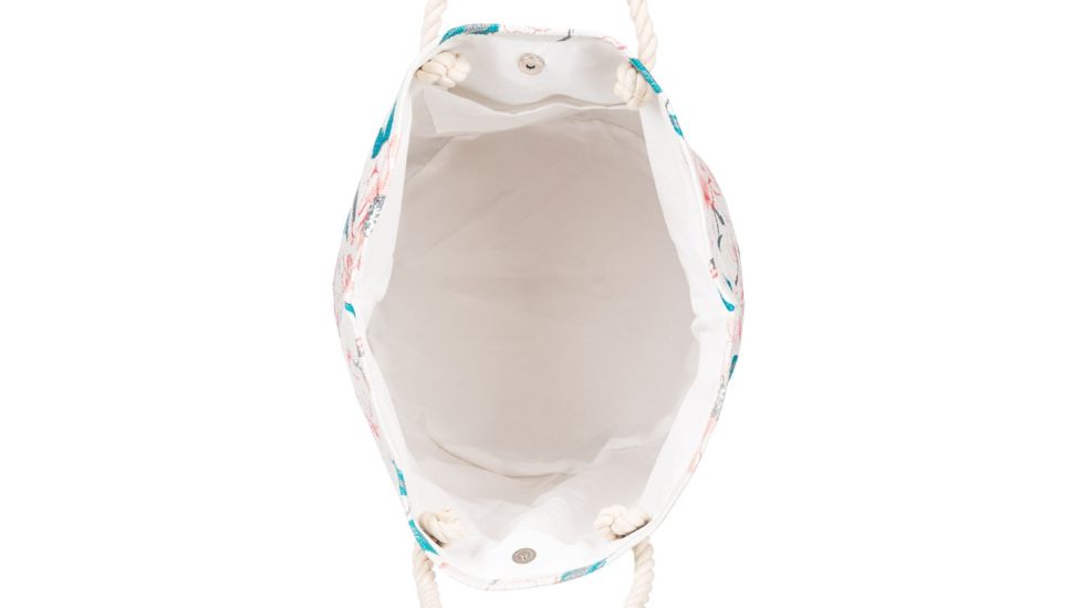 Roxy Sunseeker 30L Straw Beach Bag - Womens, Ivory Cream New Flowers, One Size, ERJBT03137-TFM6-1sz