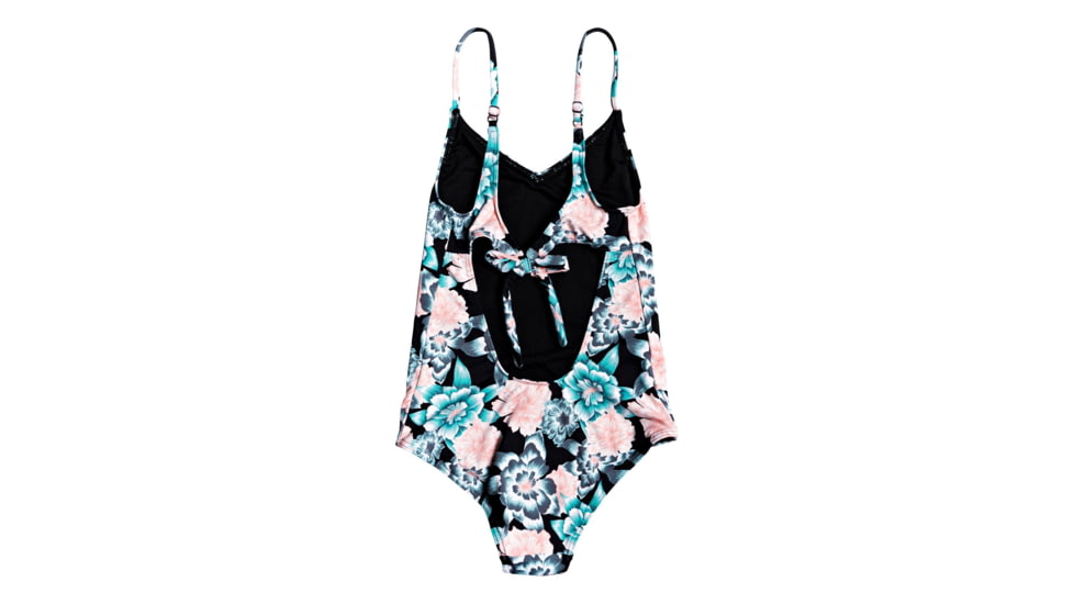 Roxy Surf My Mind One Piece Swimwear - Girls, Anthracite S Crystal, 10, ERGX103062-XKBM-10
