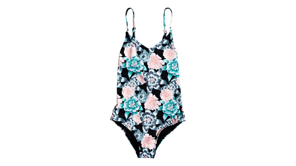 Roxy Surf My Mind One Piece Swimwear - Girls, Anthracite S Crystal, 10, ERGX103062-XKBM-10